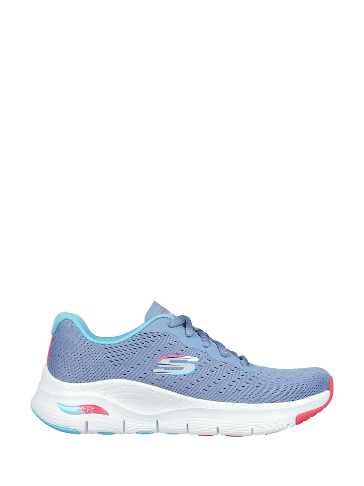 Skechers Blue Multi Arch Fit Infinity Cool Trainers - Image 1 of 5