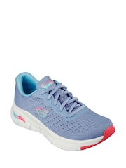 Skechers Blue Multi Arch Fit Infinity Cool Trainers - Image 2 of 5