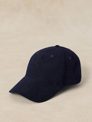 White Stuff Blue Cord Baseball Cap - Image 1 of 2
