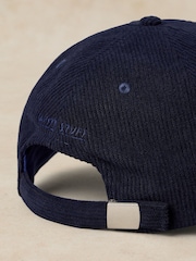 White Stuff Blue Cord Baseball Cap - Image 2 of 2