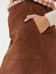 FatFace Brown Eliza Cord Skirt - Image 5 of 6