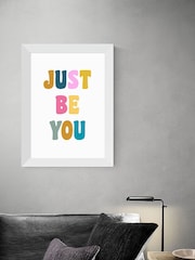 East End Prints White Just Be You Print by apricot+birch - Image 1 of 2