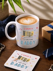 Personalised Fathers Day Mug & Coaster Set by Loveabode - Image 1 of 4