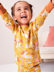 Multi jagoda - Potiskana dolg rokav; z dolgimi rokavi 100% Cotton Snuggle Pyjamas 3 komplet (9mths-8yrs) - Slika 2 iz 8