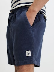 River Island Blue Cord Pull On Shorts - Image 3 of 4