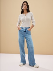 Normaal blauw - Jeans met wijde pijpen - Image 1 of 6
