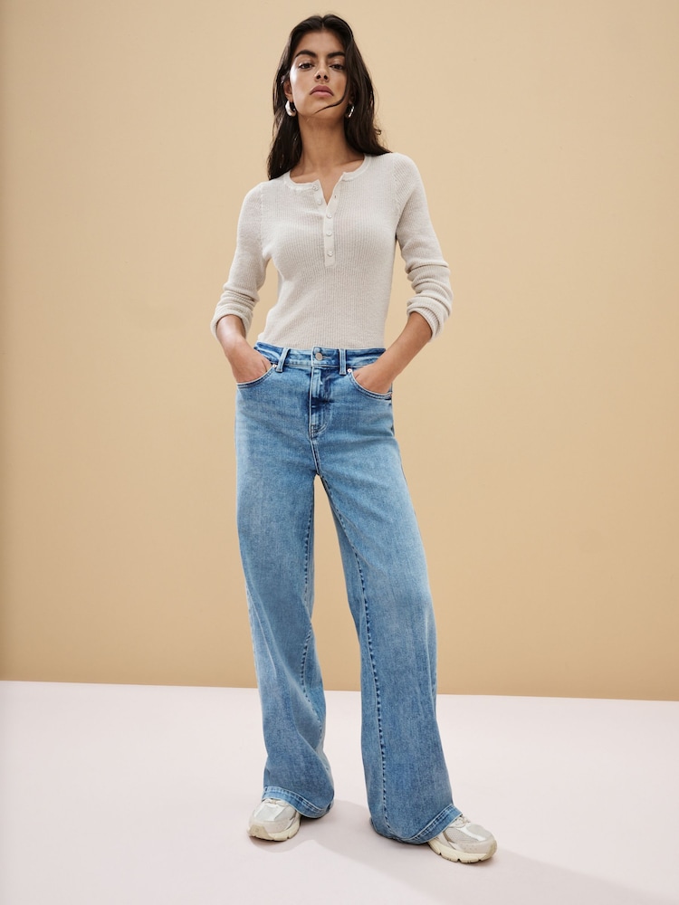 Normaal blauw - Jeans met wijde pijpen - Image 1 of 6