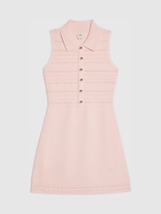 River Island Pink Diamonte Knitted Dress - Image 1 of 3