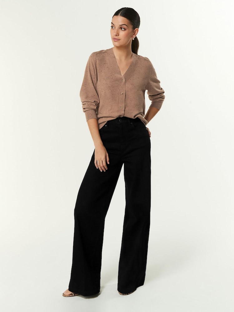 Noir - Jean large - Image 1 of 5