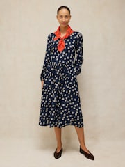 White Stuff Blue Leah Jersey Dress - Image 2 of 6