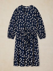 White Stuff Blue Leah Jersey Dress - Image 5 of 6
