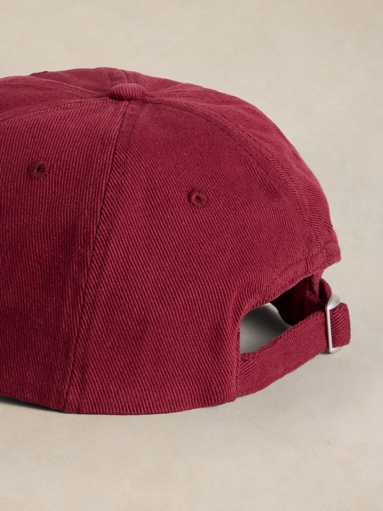 White Stuff Red Patch Detail Cap - Image 2 of 2 White Stuff Red Patch Detail Cap - Image 2 of 2