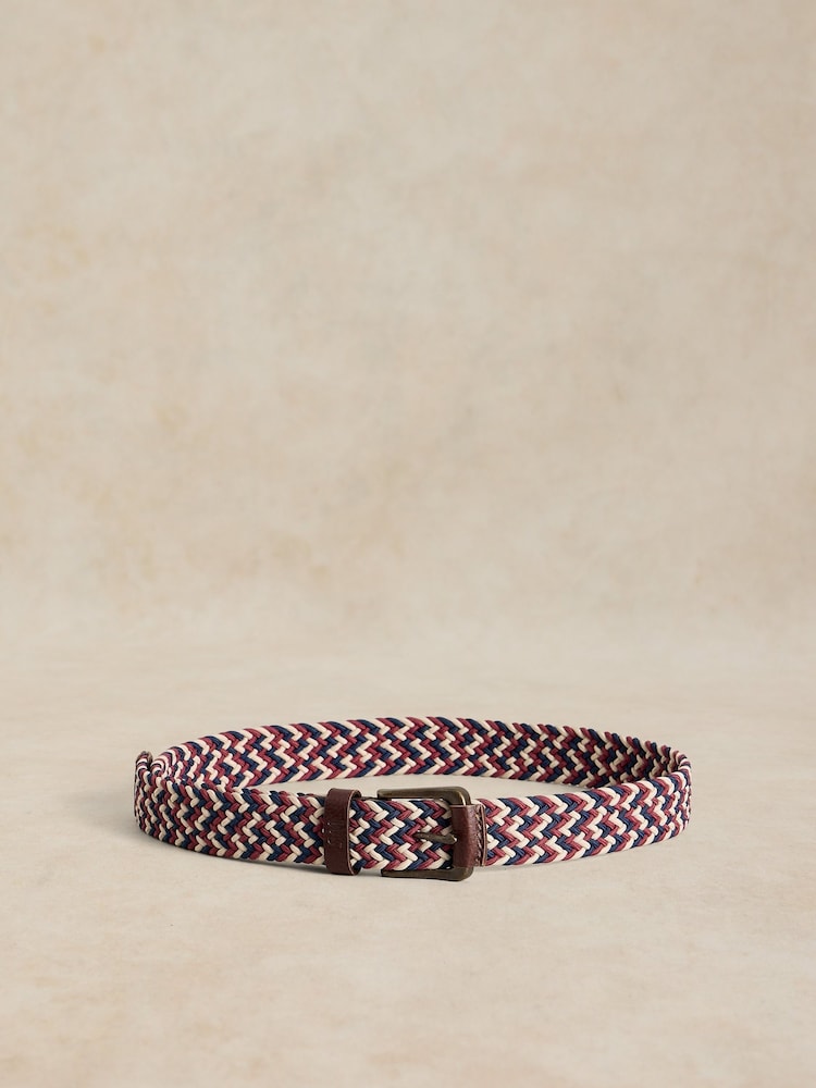 White Stuff Natural Woven Elasticated Belt - Image 2 of 3 White Stuff Natural Woven Elasticated Belt - Image 2 of 3