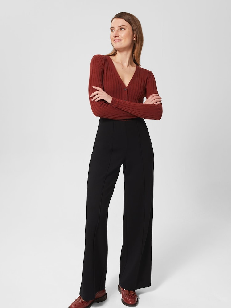 Hobbs Black Petite Petite Prim Trousers - Image 1 of 3 Hobbs Black Petite Petite Prim Trousers - Image 1 of 3