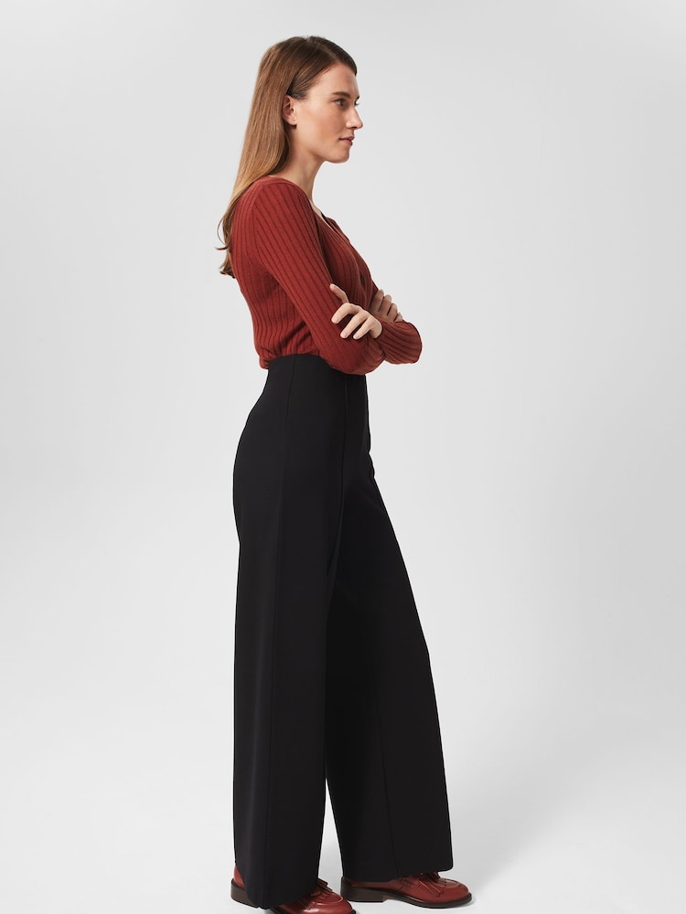 Hobbs Black Petite Petite Prim Trousers - Image 2 of 3 Hobbs Black Petite Petite Prim Trousers - Image 2 of 3