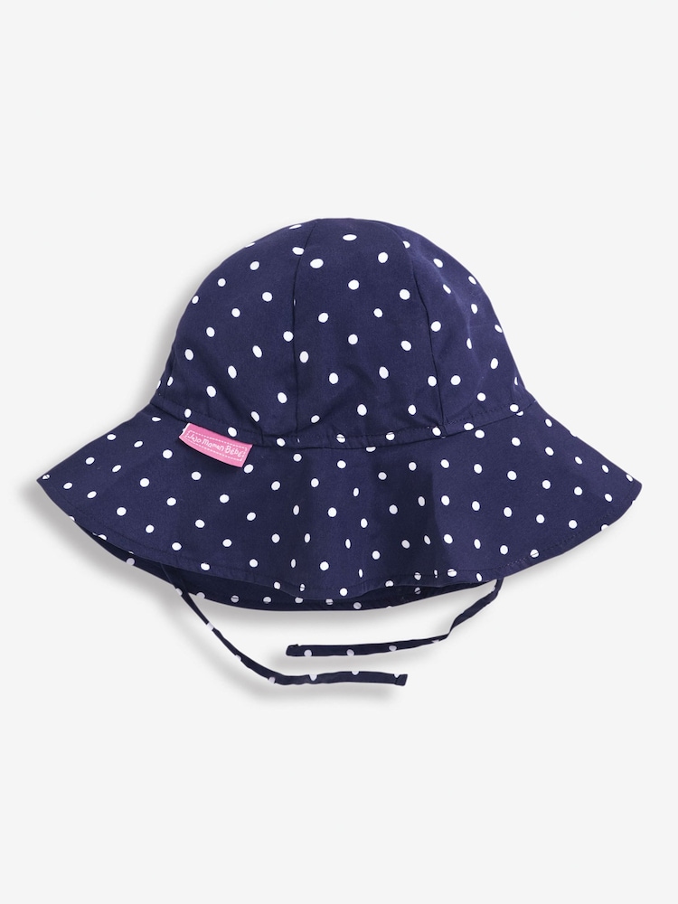 Sombrero para el sol de niña de lunares de Jojo Maman Bébé - Imagen 1 de 1