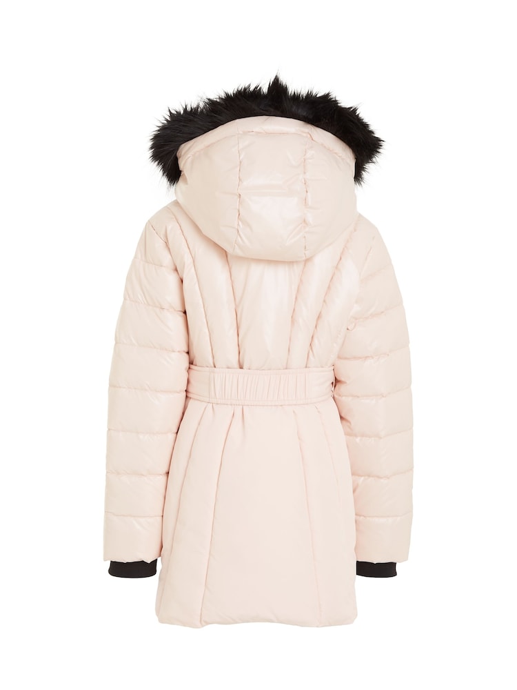 Calvin Klein Kids Belted Puffer Coat - Image 2 of 3