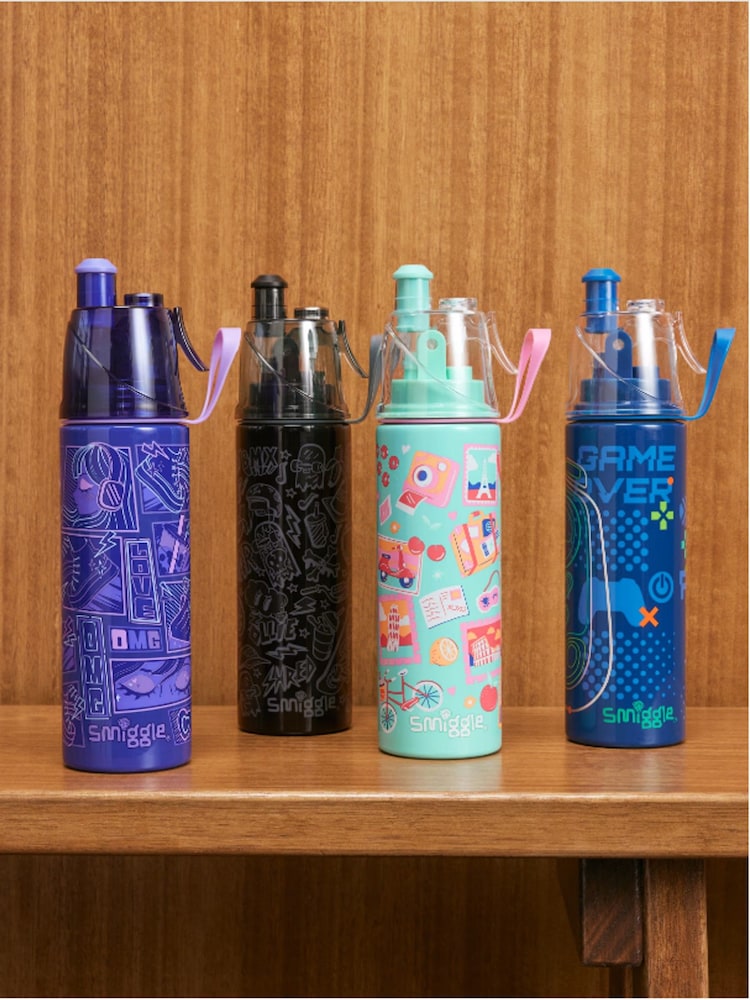 Smiggle Discover Insulated Stainless Steel Spritz Drink Bottle 500ml - Bild 2 von 2