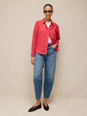 White Stuff Pink Libby Organic Cotton Shirt - Image 2 of 5