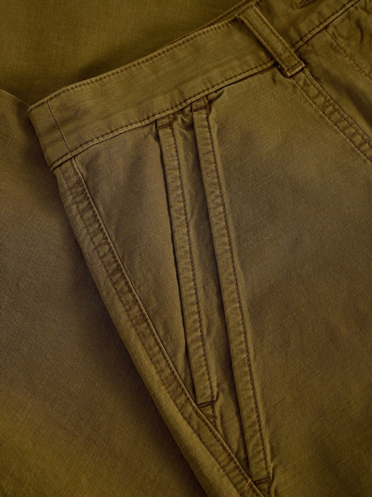 White Stuff Green Twister Chino Trousers - Image 6 of 6
