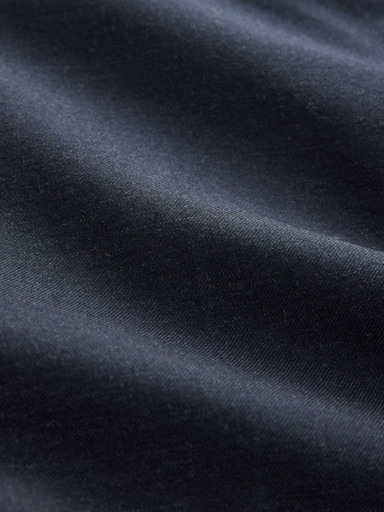 Navy Blue Slim Fit Signature 100% Wool Trousers With Motion Flex Waistband - Image 11 of 11 Navy Blue Slim Fit Signature 100% Wool Trousers With Motion Flex Waistband - Image 11 of 11