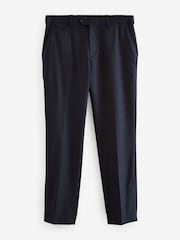 Azul marino - Corte slim - Pantalones de 100 % lana con cinturilla de Motion Flex de Signature - Imagen 6 de 9