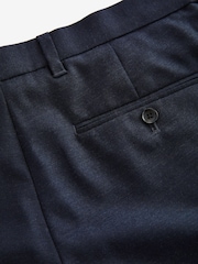 Azul marino - Corte slim - Pantalones de 100 % lana con cinturilla de Motion Flex de Signature - Imagen 8 de 9