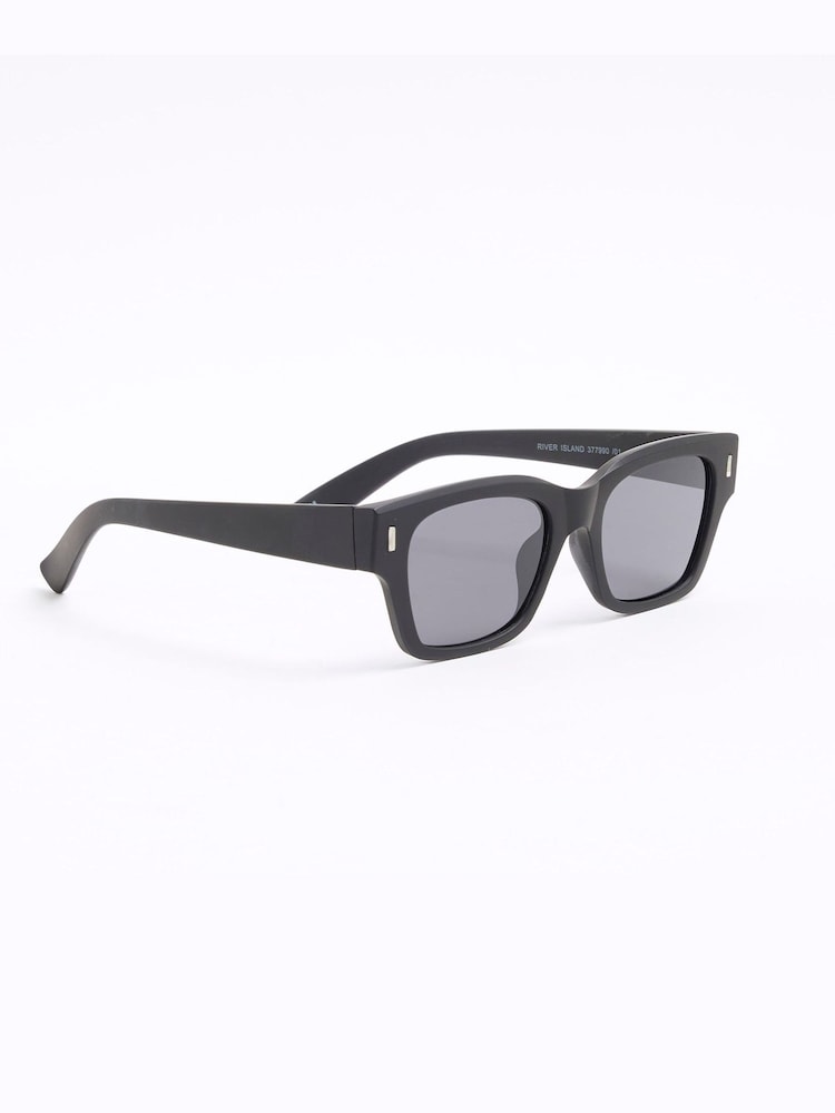 River Island Black Wayfarer Sunglasses - Image 1 of 5