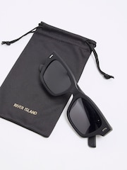 River Island Black Wayfarer Sunglasses - Image 4 of 5