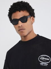 River Island Black Wayfarer Sunglasses - Image 5 of 5