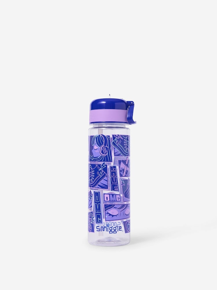 Garrafa de plástico para bebidas Smiggle Discover 650ml - Imagem 1 de 2