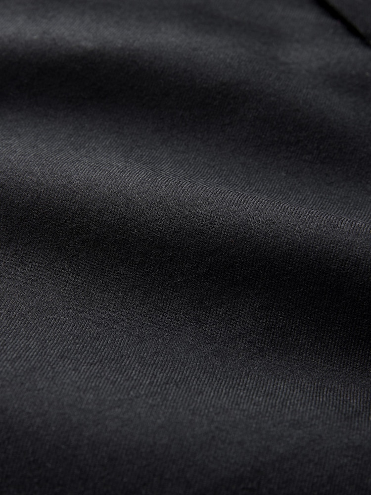 Black Slim Fit Signature 100% Wool Trousers With Motion Flex Waistband - Image 13 of 13 Black Slim Fit Signature 100% Wool Trousers With Motion Flex Waistband - Image 13 of 13