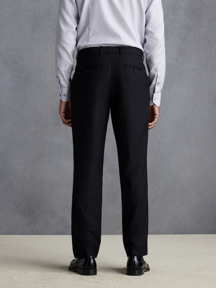 slim fit dress slacks Justice Poly/Wool Pants With Flex Waistband