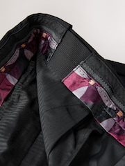 Black Slim Fit Signature 100% Wool Trousers With Motion Flex Waistband - Image 8 of 13