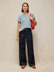 White Stuff Blue Tia Wide Leg Jeans - Image 1 of 6