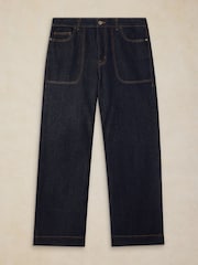 White Stuff Blue Tia Wide Leg Jeans - Image 5 of 6