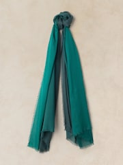 White Stuff Green Penny Plain Oversized Scarf - Image 1 of 3
