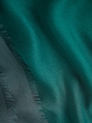 White Stuff Green Penny Plain Oversized Scarf - Image 2 of 3