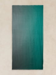 White Stuff Green Penny Plain Oversized Scarf - Image 3 of 3