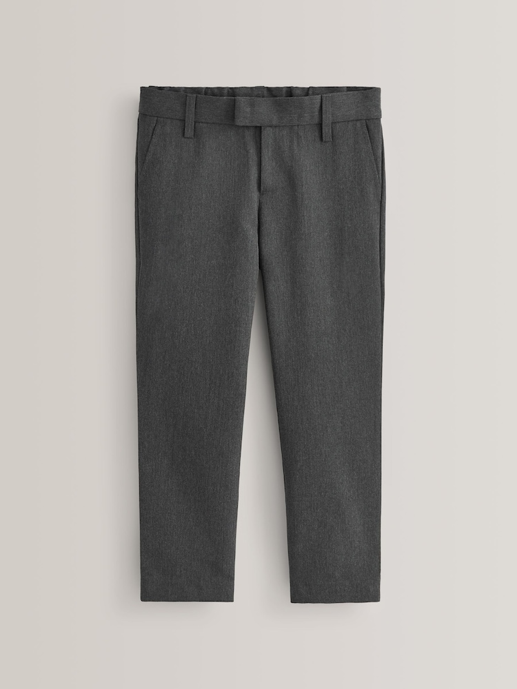 Grey Plus Waist School Formal Slim Trousers (3-17yrs) - Image 1 of 7