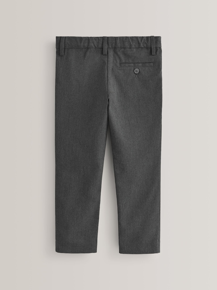 Grey Plus Waist School Formal Slim Trousers (3-17yrs) - Image 2 of 7