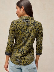 White Stuff Green Annie Cotton Jersey Shirt - Image 2 of 6