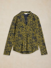 White Stuff Green Annie Cotton Jersey Shirt - Image 5 of 6