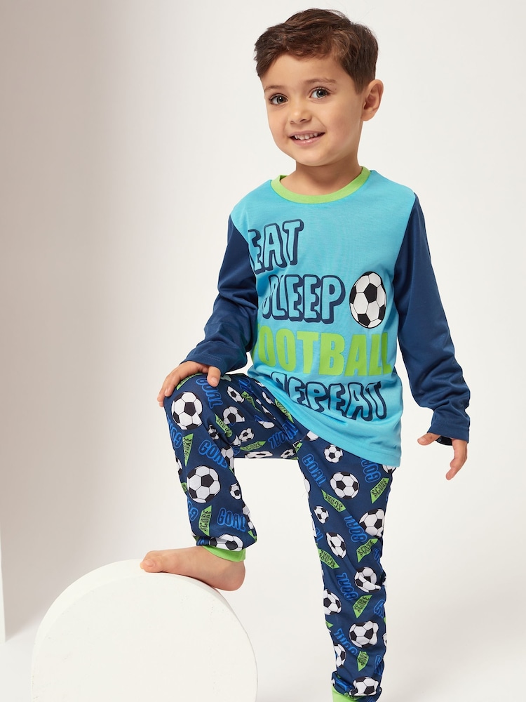 Harry Bear Blue Long Sleeved Pyjamas Set - Image 1 of 3