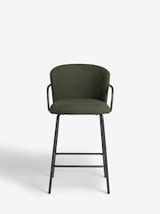 Casual Boucle Olive Green Hugh Bar Stool - Image 3 of 9