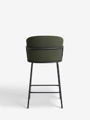 Casual Boucle Olive Green Hugh Bar Stool - Image 6 of 9