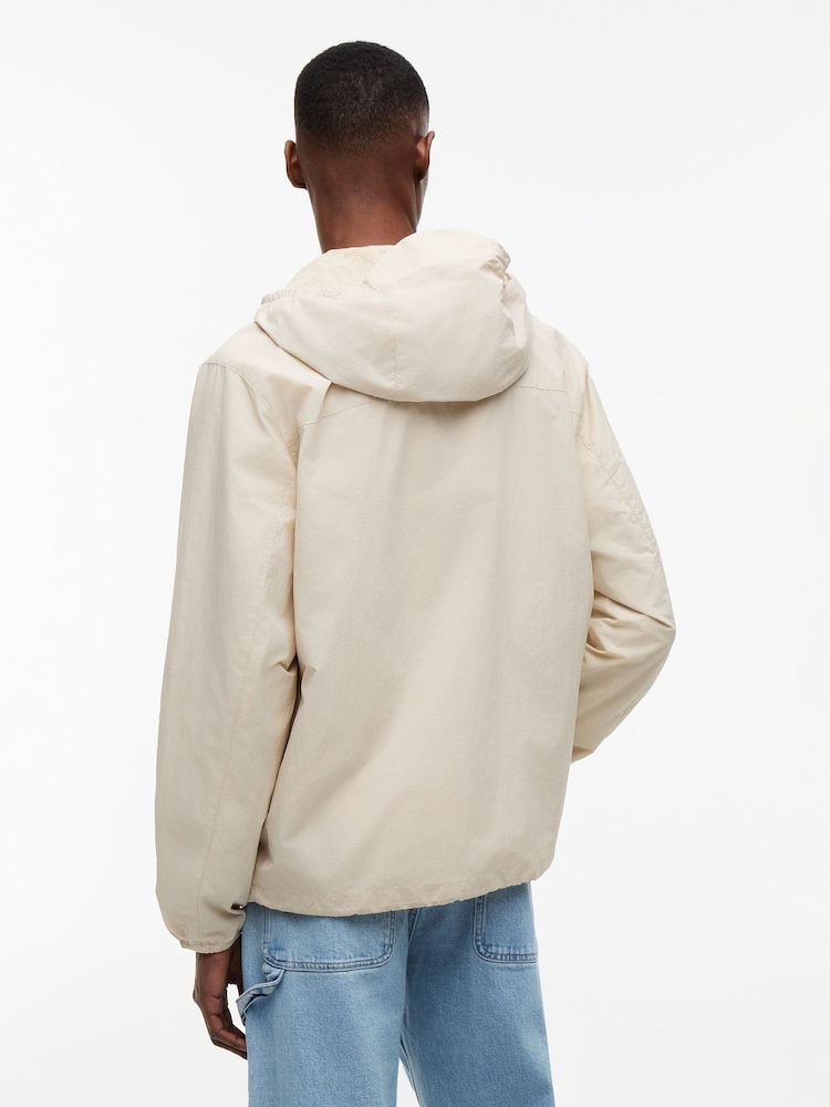 Tommy Jeans Natural Packable Ripstop Relaxed Hooded Jacket - Image 2 of 5