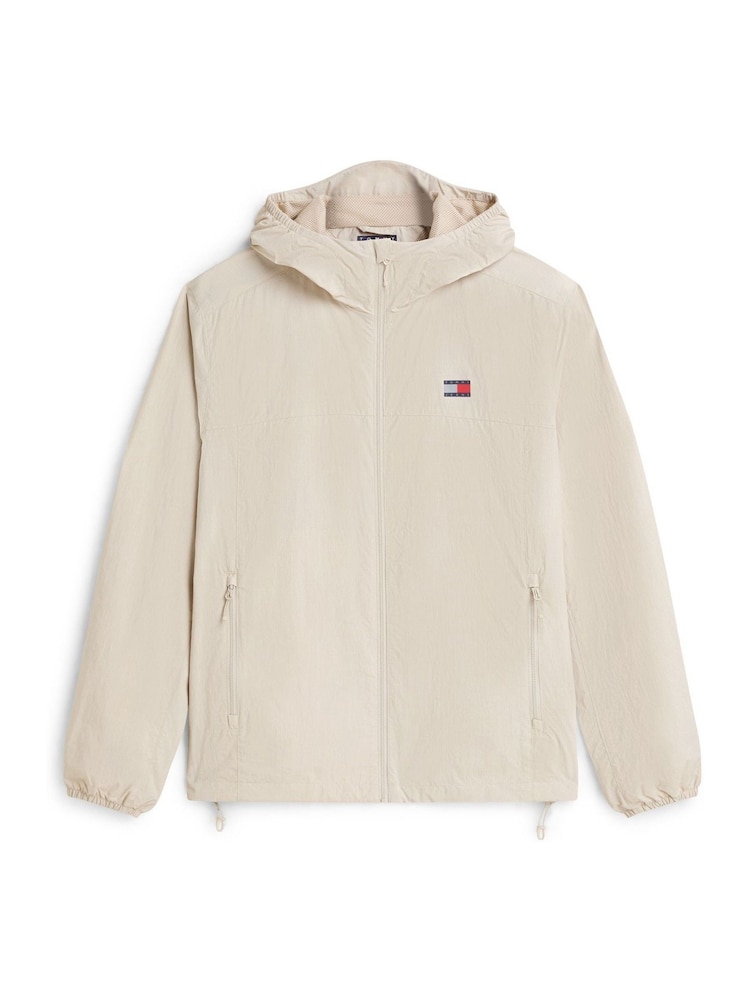 Tommy Jeans Natural Packable Ripstop Relaxed Hooded Jacket - Image 5 of 5