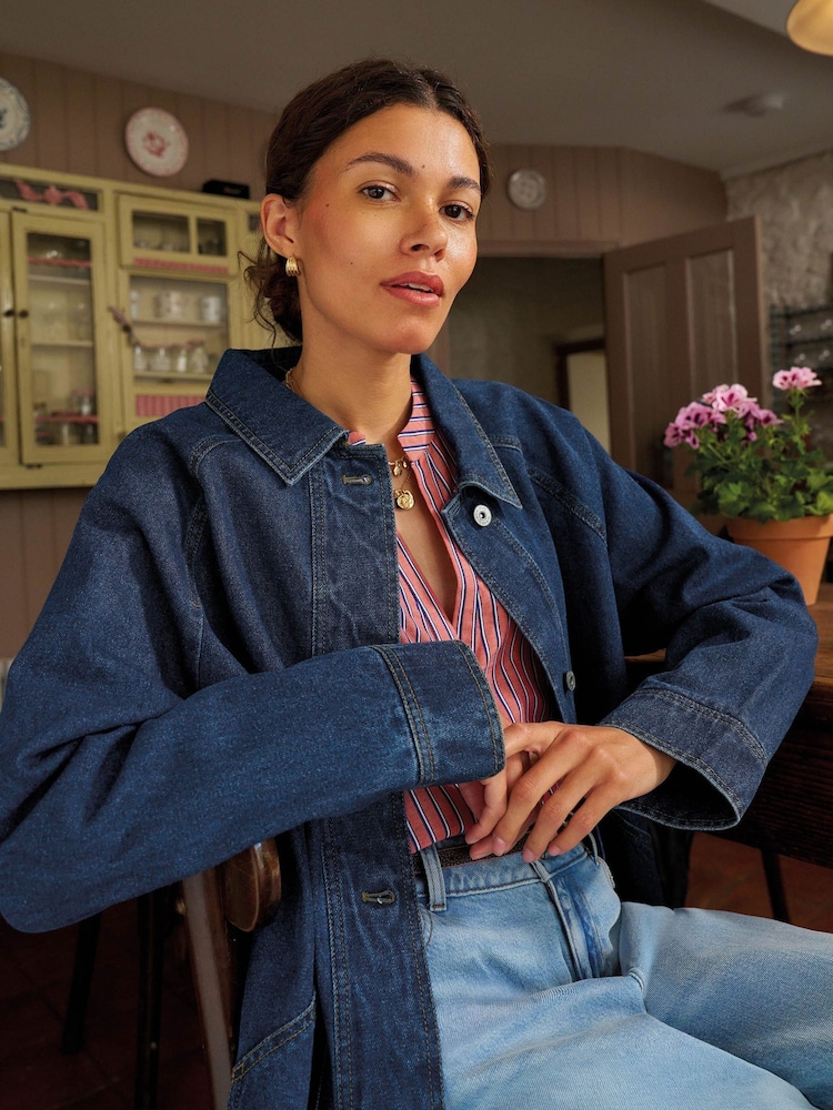 White Stuff Blue Benny Denim Barn Jacket - Image 1 of 6 White Stuff Blue Benny Denim Barn Jacket - Image 1 of 6