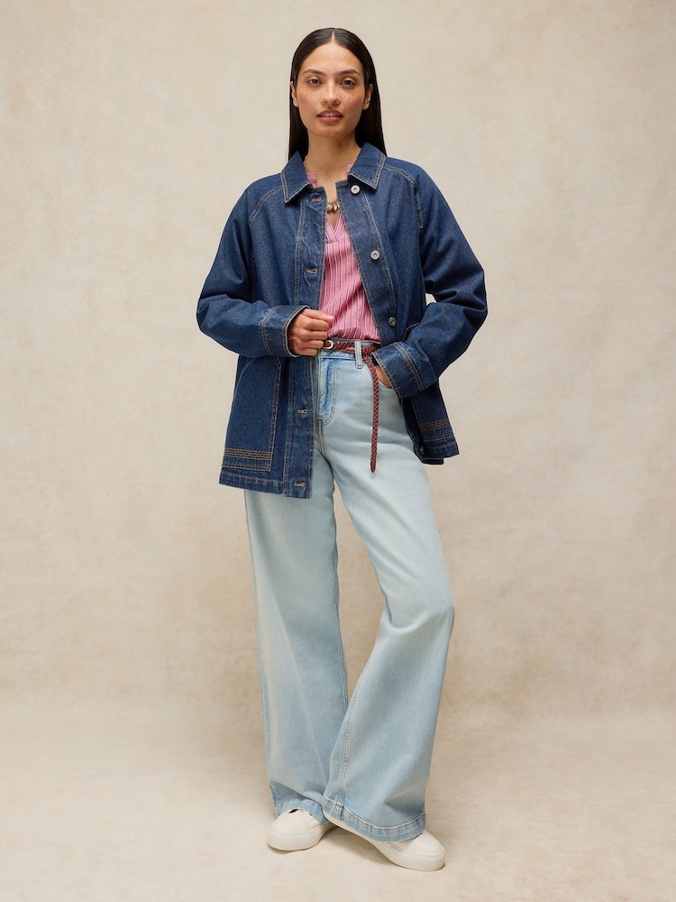 White Stuff Blue Benny Denim Barn Jacket - Image 2 of 6 White Stuff Blue Benny Denim Barn Jacket - Image 2 of 6